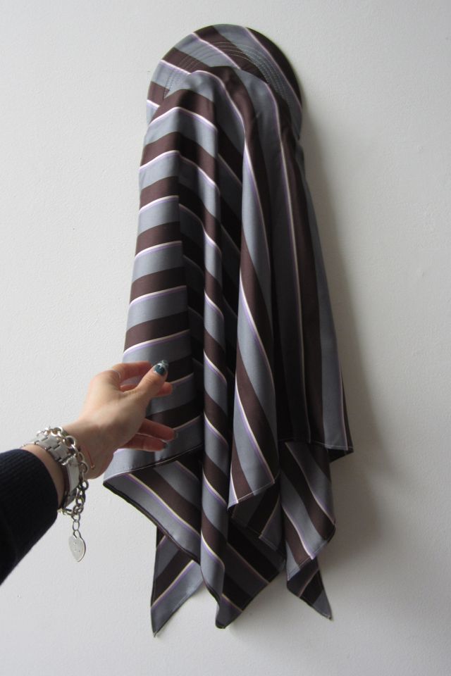 Highdive THE EDIE Scarf Hat in Spring Stripes #1