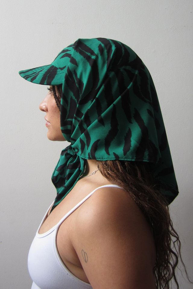Highdive THE EDIE Scarf Hat in Jewel Tiger Stripe Silk #1