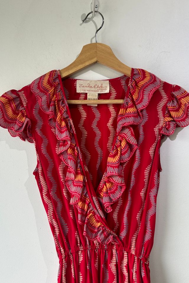 Vintage Zandra Rhodes Silk Printed Dress Selected by The Curatorial Dept. #1