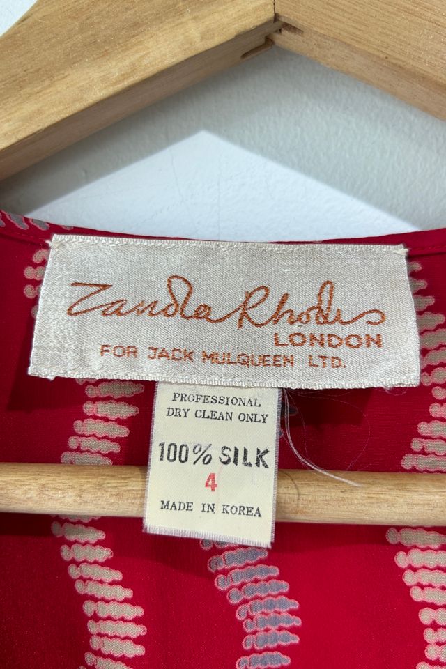 Vintage Zandra Rhodes Silk Printed Dress Selected by The Curatorial Dept. #3