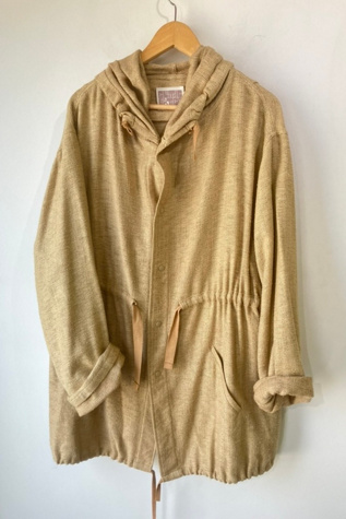 Electric Feathers Khaki Handwoven Odyssey Parka Selected by The Curatorial Dept.