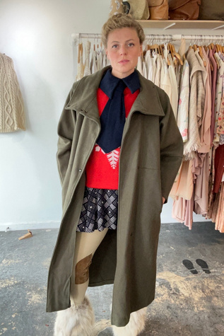 Vintage Parachute Green Wool Jacket Selected by The Curatorial Dept.