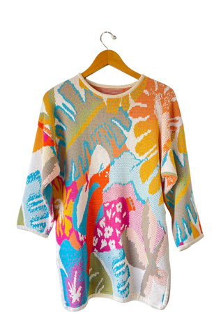 Missoni Orange Yellow Pink Aqua Sweater Selected by The Curatorial Dept.
