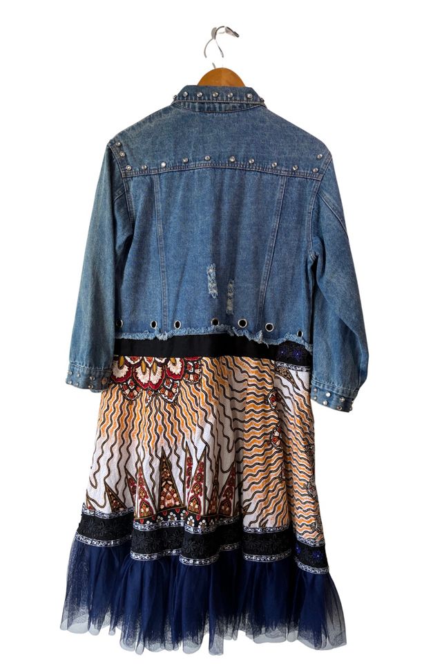 Wafa Bedazzled Denim Print Jacket Selected by The Curatorial Dept. #2