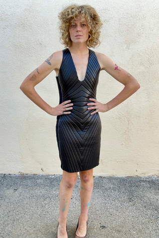 Tom Ford Quilted Leather Dress Selected by The Curatorial Dept.