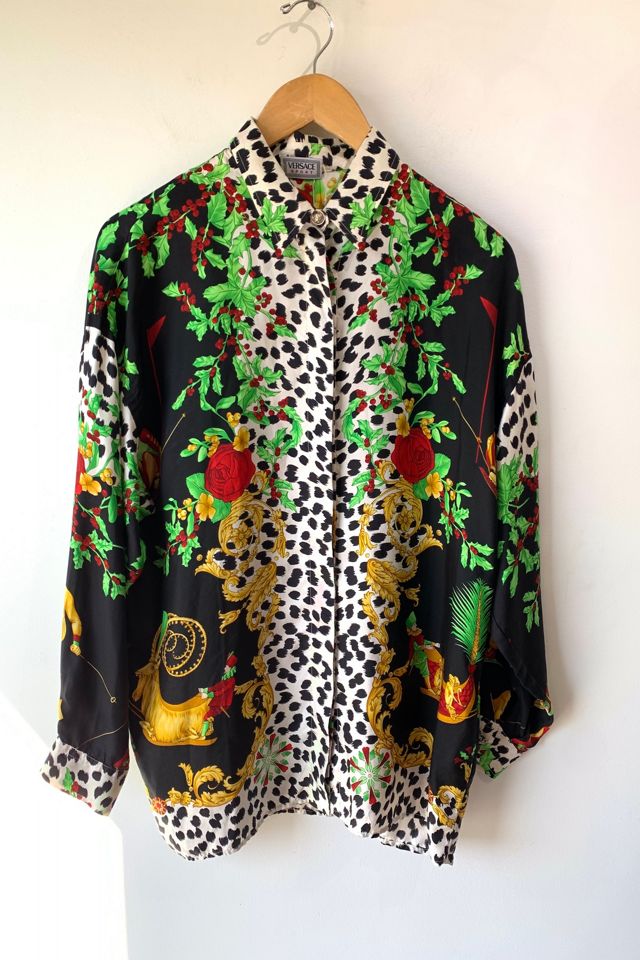 Versace Silk Shirt With Skiers Selected by The Curatorial Dept. #2