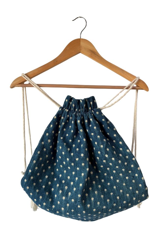 Lineage Botanica Hungarian Linen Polka Dot Backpack Selected by The Curatorial Dept. #1
