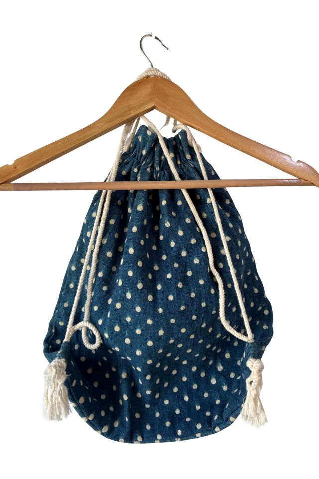 Lineage Botanica Hungarian Linen Polka Dot Backpack Selected by The Curatorial Dept. #2