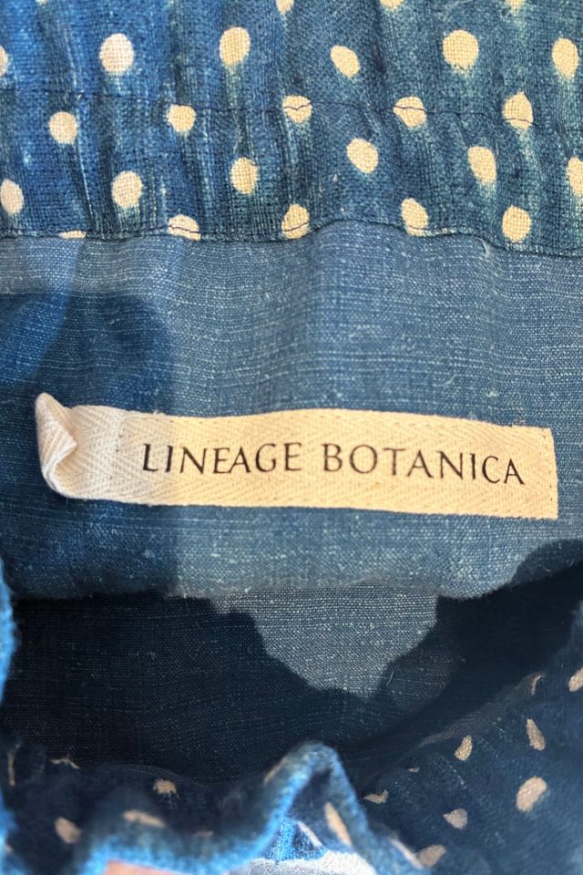 Lineage Botanica Hungarian Linen Polka Dot Backpack Selected by The Curatorial Dept. #3
