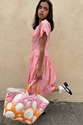 ERL Pink and Orange Puffer Bag Selected by The Curatorial Dept.