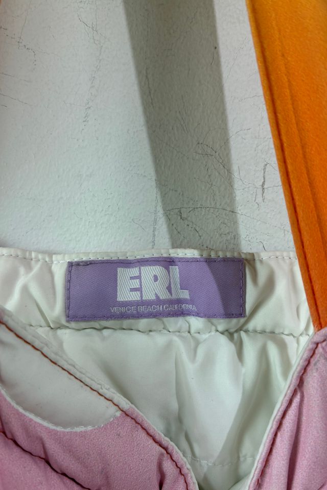 ERL Pink and Orange Puffer Bag Selected by The Curatorial Dept. #3