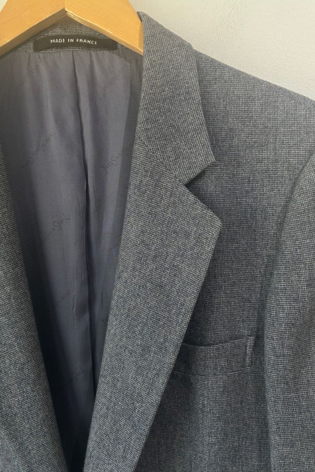 Vintage Yves Saint Laurent Blue Blazer Selected by The Curatorial Dept. #1