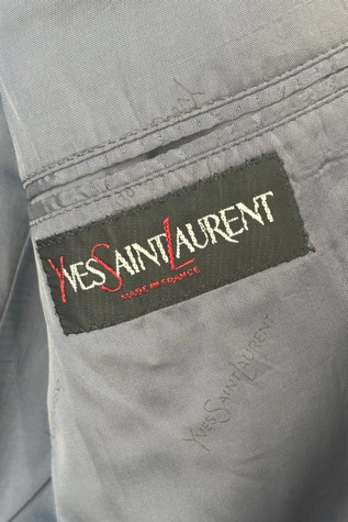Женский пиджак The Curatorial Dept. Vintage Yves Saint Laurent Blue Blazer Selected, цвет: Синий — фото 4