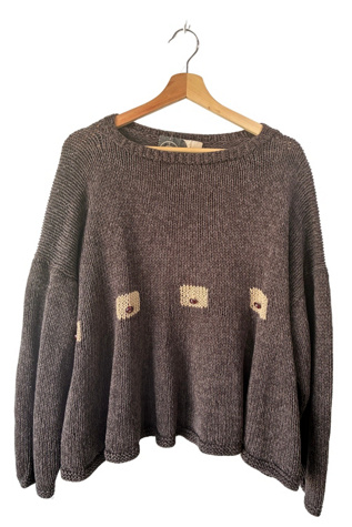 Robin Richman Button Cotton Swing Sweater Selected by The Curatorial Dept.