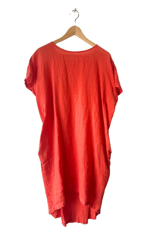 Black Crane Orange Linen Dress Selected by The Curatorial Dept. #2