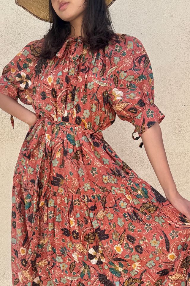 Ulla Johnson Brown Printed Short Sleeve Dress Selected by The Curatorial Dept. #1
