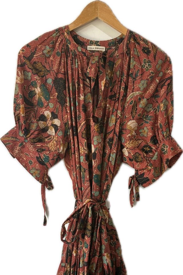 Ulla Johnson Brown Printed Short Sleeve Dress Selected by The Curatorial Dept. #2