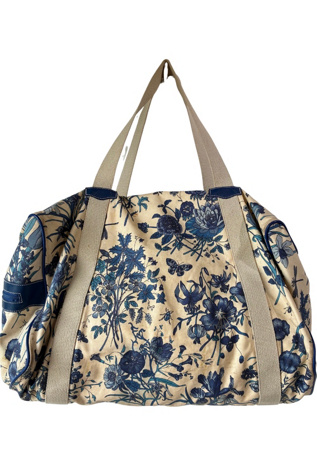Женская сумка The Curatorial Dept. Vintage Gucci Blue Floral Weekender Selected, цвет: Синий — фото 2