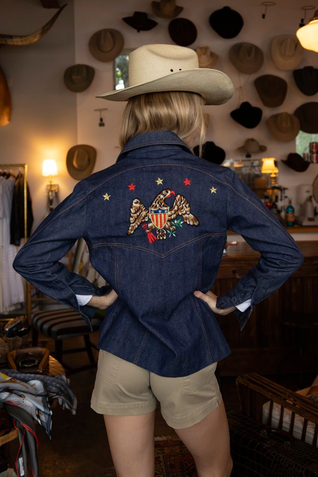 The 1970s Bang-Bang Robins Embroidered Denim Jacket by Lauren Owen of Texas #2