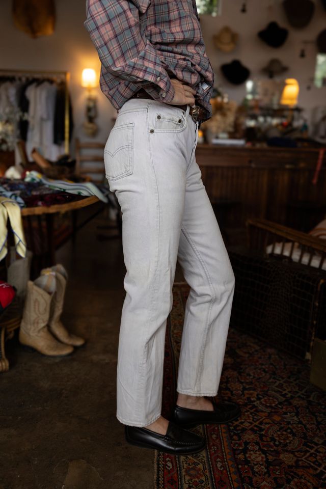 The 1990s 501s Levi's Off-White Straight Leg Jeans by Lauren Owen of Texas #1