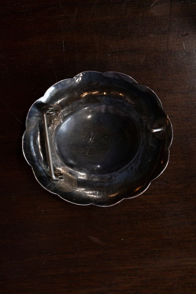 The Vintage Sterling Silver Curved Concho Buckle by Lauren Owen of Texas #1