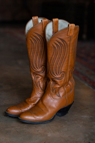 The 1970s Tony Lama Wing-Stitched Boots by Lauren Owen of Texas