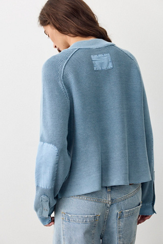 Женский топ We The Free Carter Surplus Henley, цвет: Bluehills — фото 2