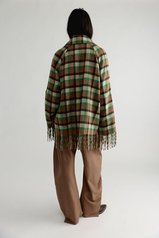 Manteau court à carreaux Yuna Rodebjer #1