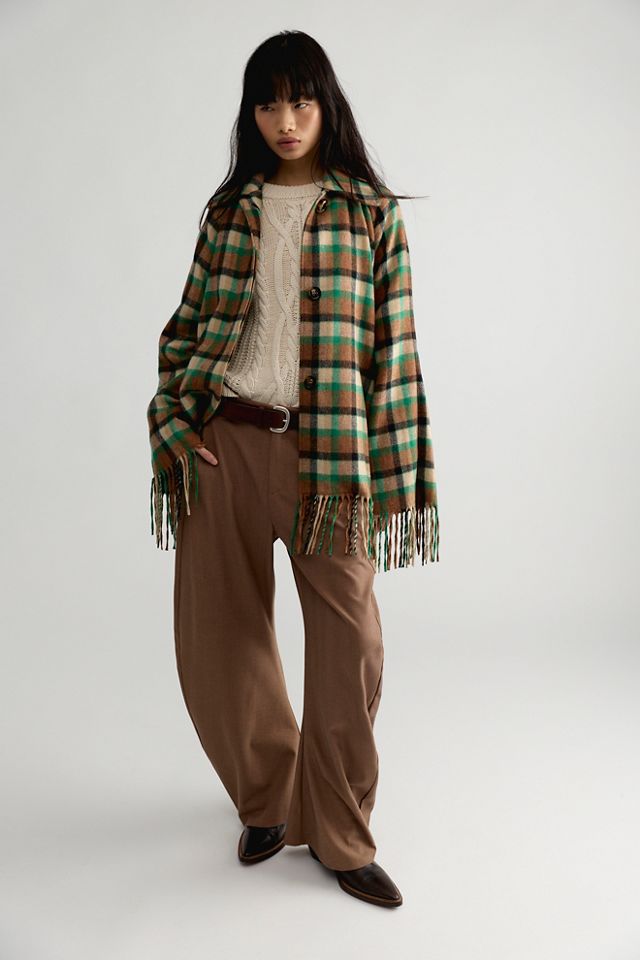 Manteau court à carreaux Yuna Rodebjer #2
