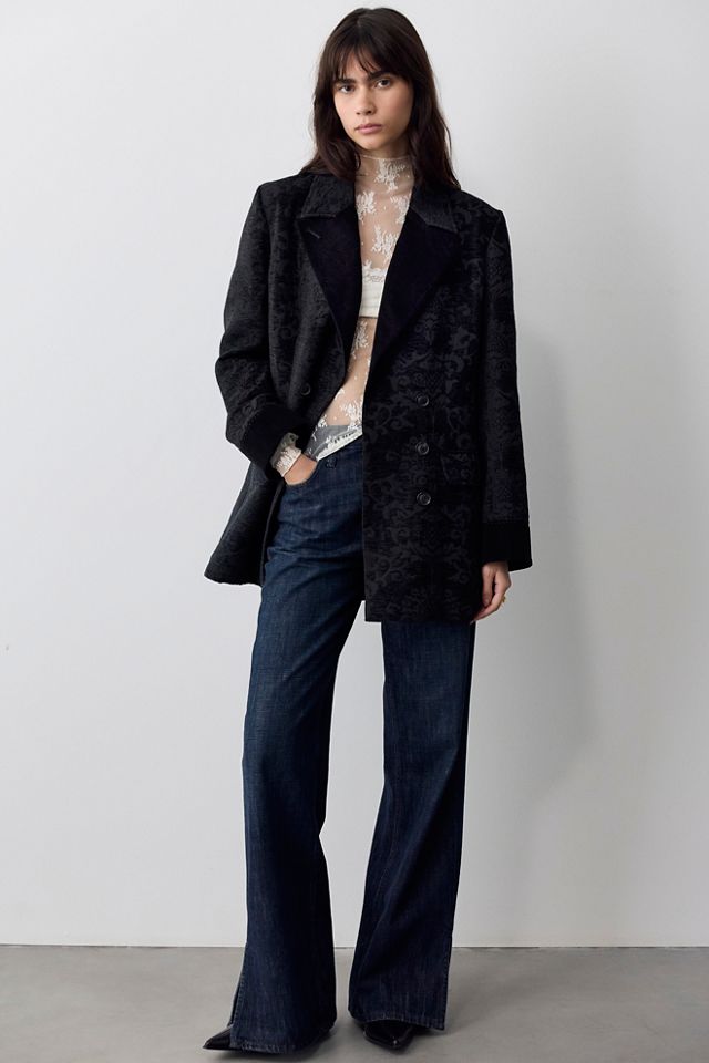 Lilou Jacquard Tuxedo Blazer #1