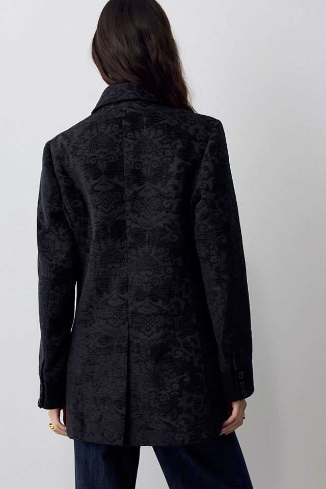 Lilou Jacquard Tuxedo Blazer #2