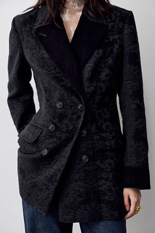 Lilou Jacquard Tuxedo Blazer
