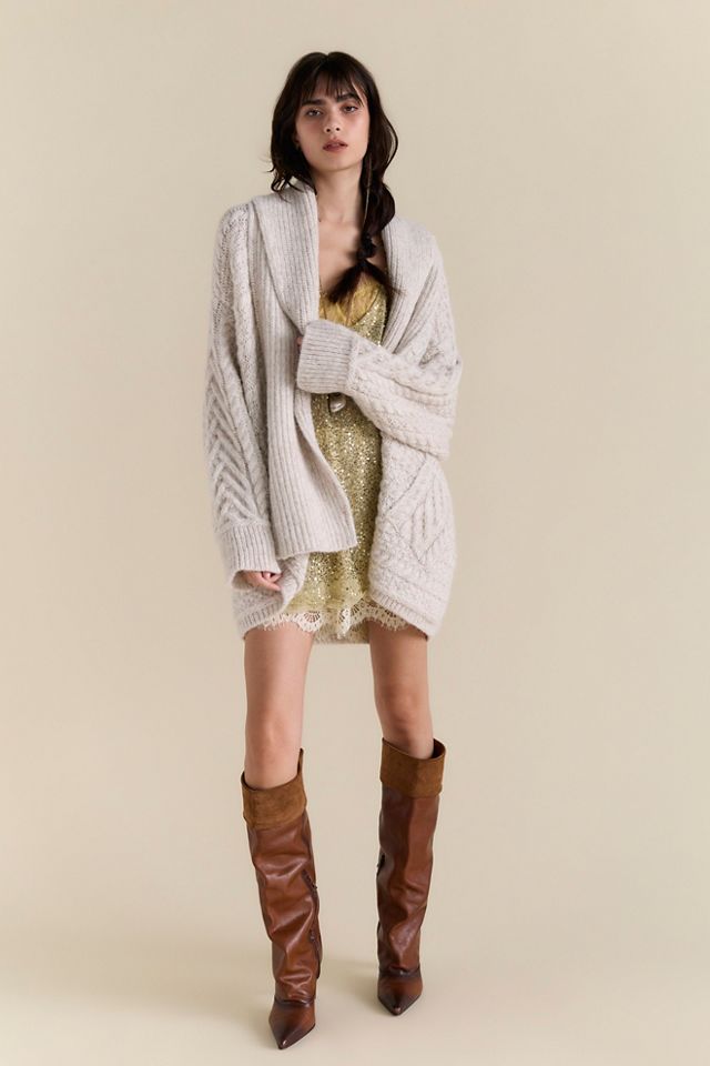 Brioche Cable Knit Cardi #3