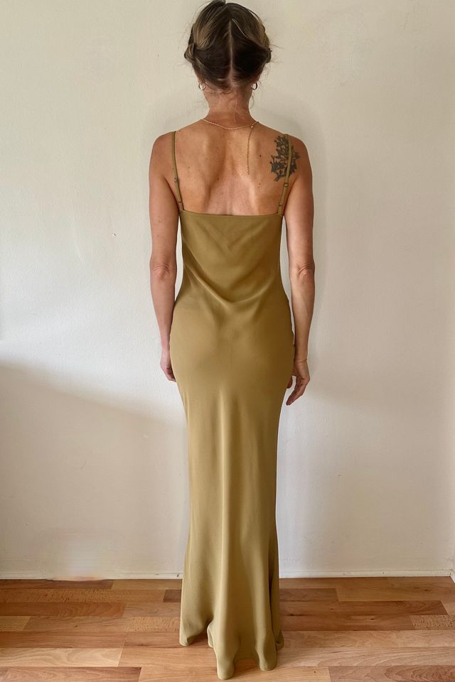 Sexy Green Tone Bias Slip Gown Selected by Picky Jane #1