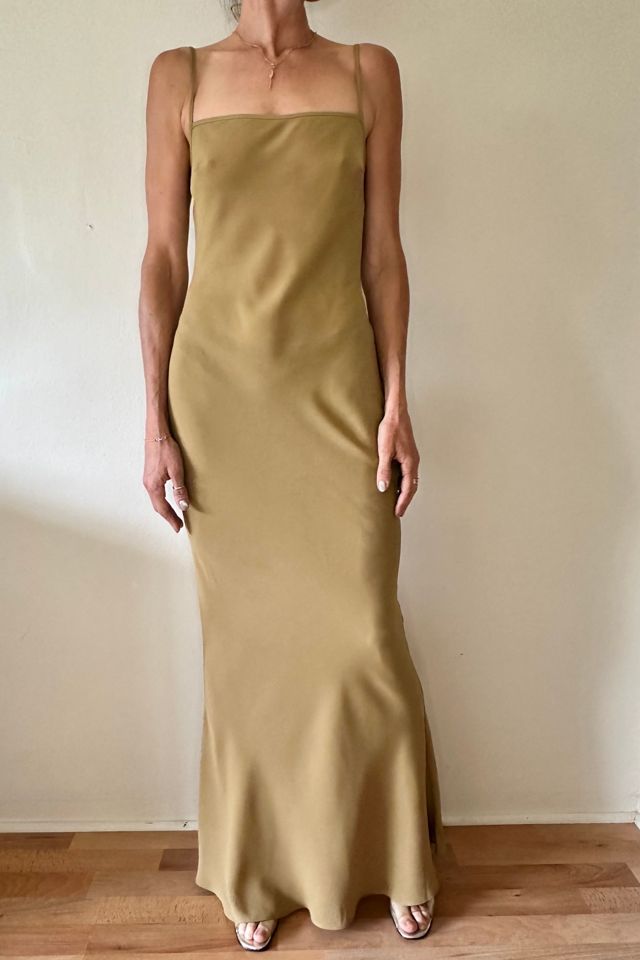 Sexy Green Tone Bias Slip Gown Selected by Picky Jane #2