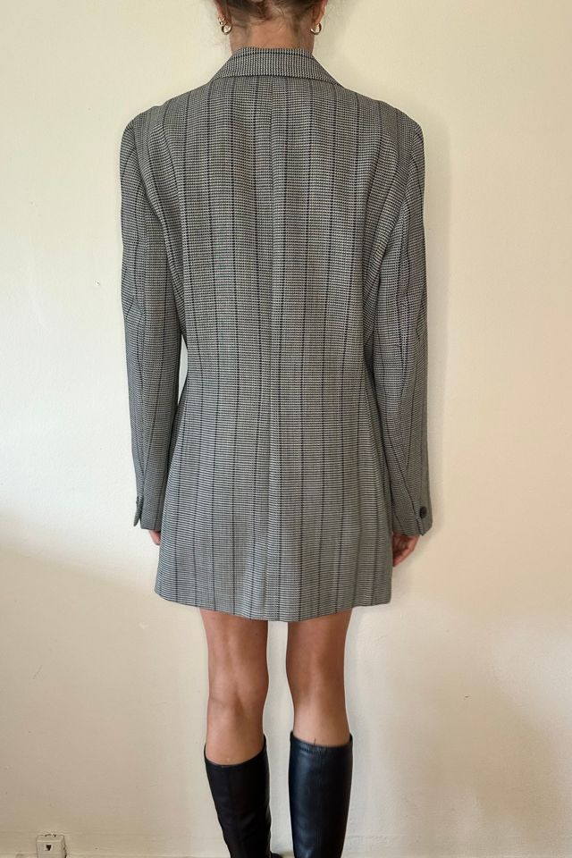 Vintage Houndstooth 90s Fitted Blazer Selected by Picky Jane #3