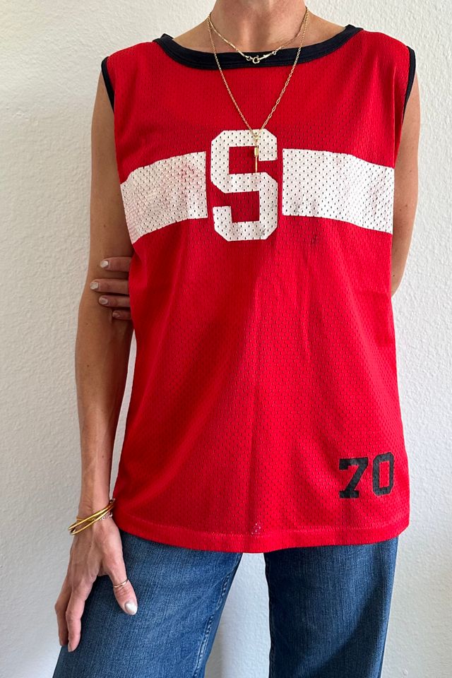 Distressed Red Number 70 Athletic Jersey Selected by Picky Jane #1