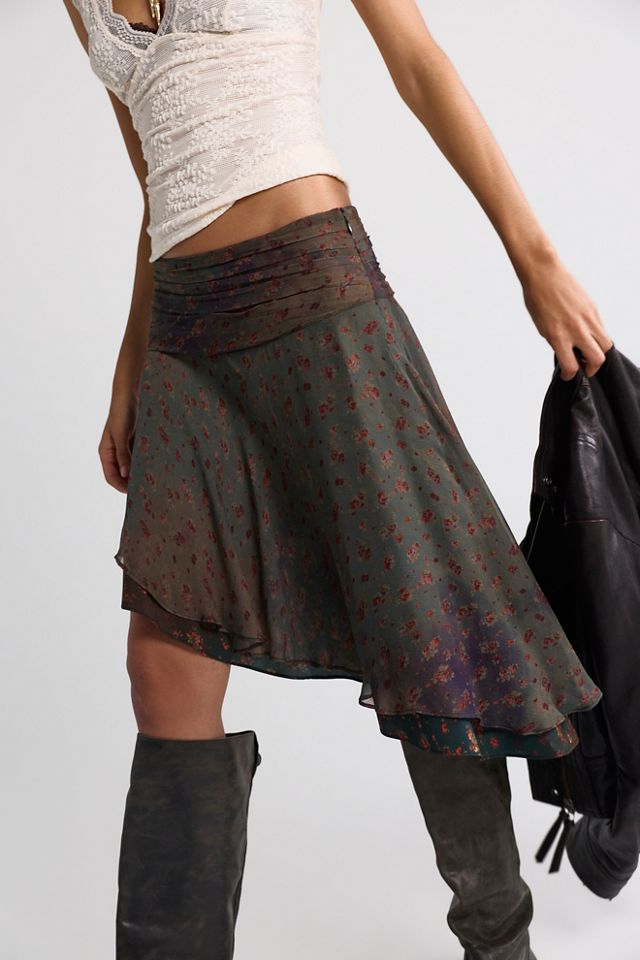 Daydreamer Printed Asymmetrical Midi Skirt #4