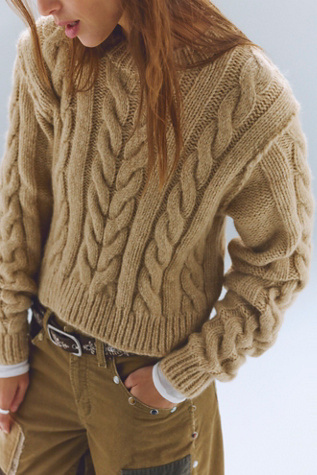 Riley Cable Knit Pullover by Free People