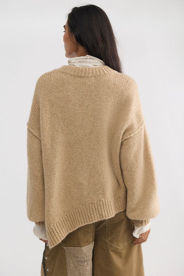 Sunday Morning Asymmetric Knit Sweater #1