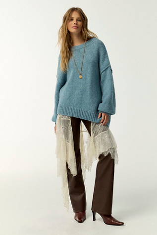 Sunday Morning Asymmetric Knit Sweater by Free People