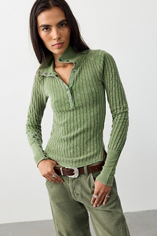 We The Free Surplus Cuff Top