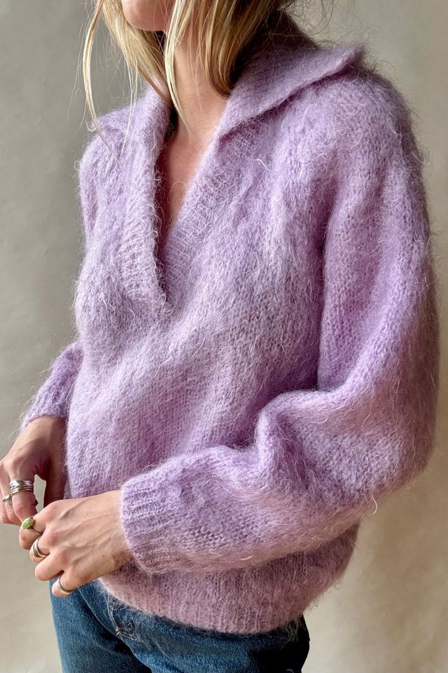 Lilac Mohair Knit Pullover Selected by Wax Plant #1