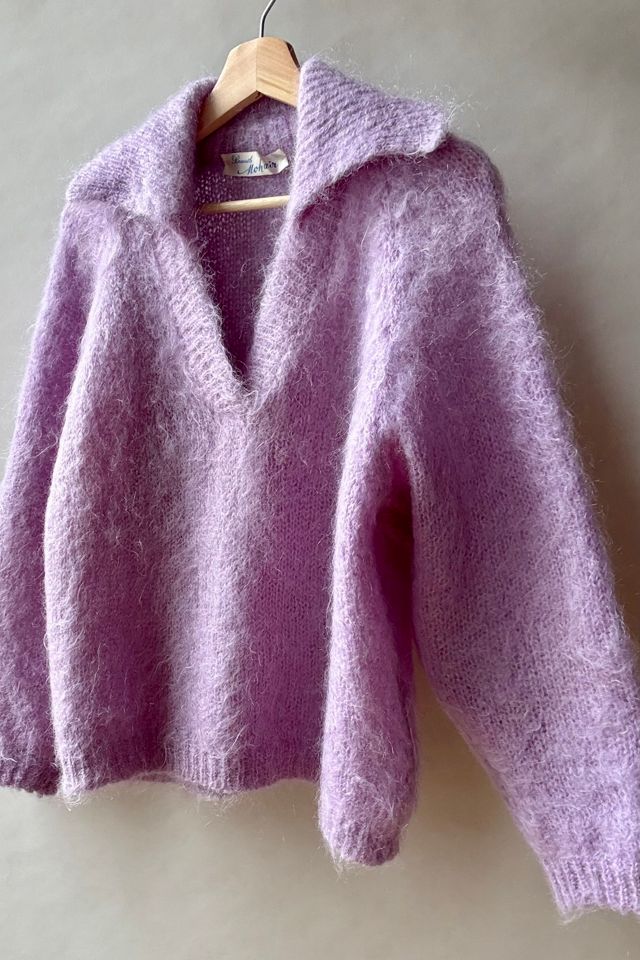 Lilac Mohair Knit Pullover Selected by Wax Plant #2