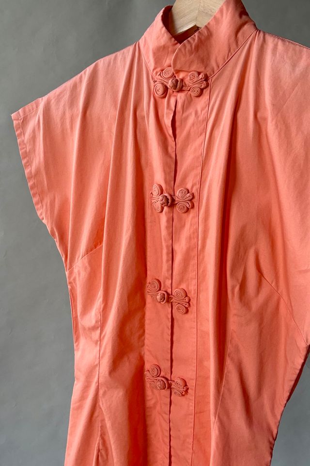 70's Peach Side Slit Dress Selected by Wax Plant #2