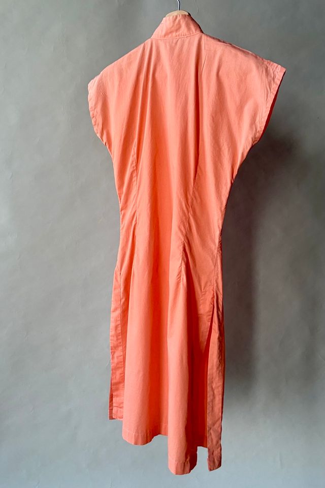 70's Peach Side Slit Dress Selected by Wax Plant #3