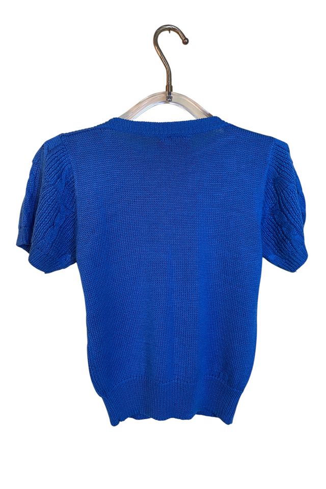 Vintage Eighties Blue S/S Sweater Selected By Ankh By Racquel #2