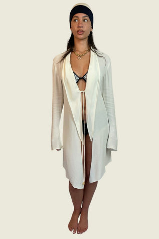 Vintage Donna Karan Ivory Jacket Selected By Ankh By Racquel