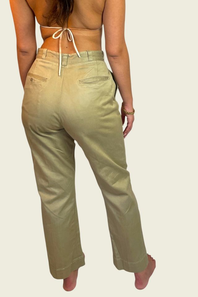 Vintage 1960's High Waisted Khakis Selected By Ankh By Racquel #2