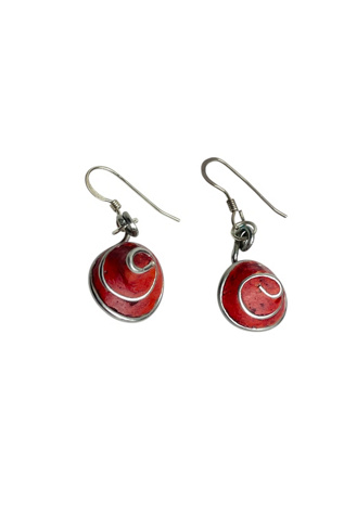 Vintage Small Spiral Earrings Selected By Ankh By Racquel